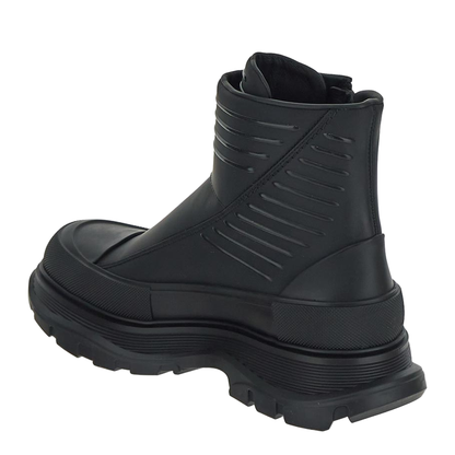 MAYFEYR - Alexander Mcqueen - Tread Slick Leather Zip-Up Ankle - 757712WHYKF1000