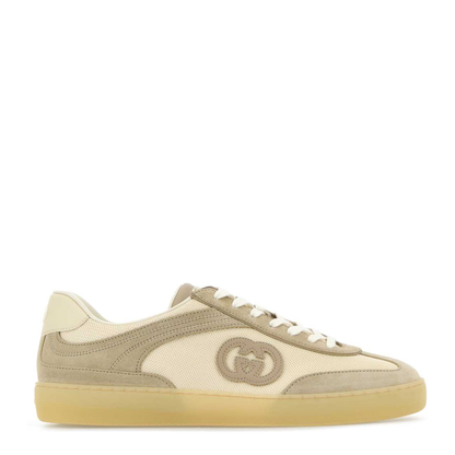MAYFEYR - Gucci - Two Tone Mesh And Suede Sneakers - 791742AAECN9548