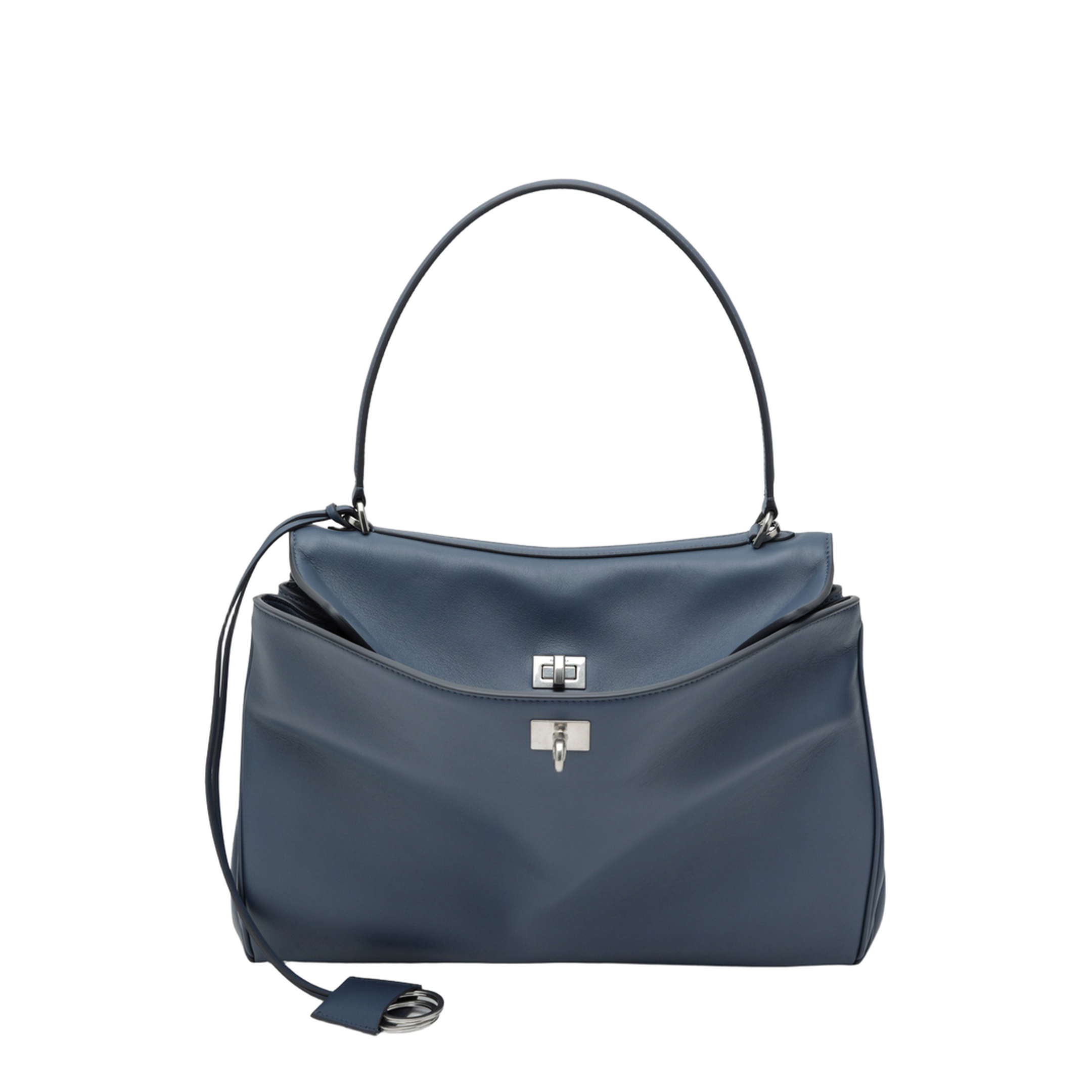 Rodeo medium light blue smooth calfskin bag