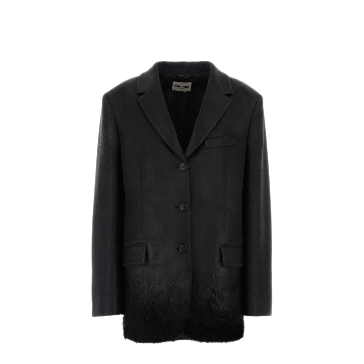 MAYFEYR - Miu Miu - Charcoal Wool Blend Blazer - MH2076SOOO6702F0B70
