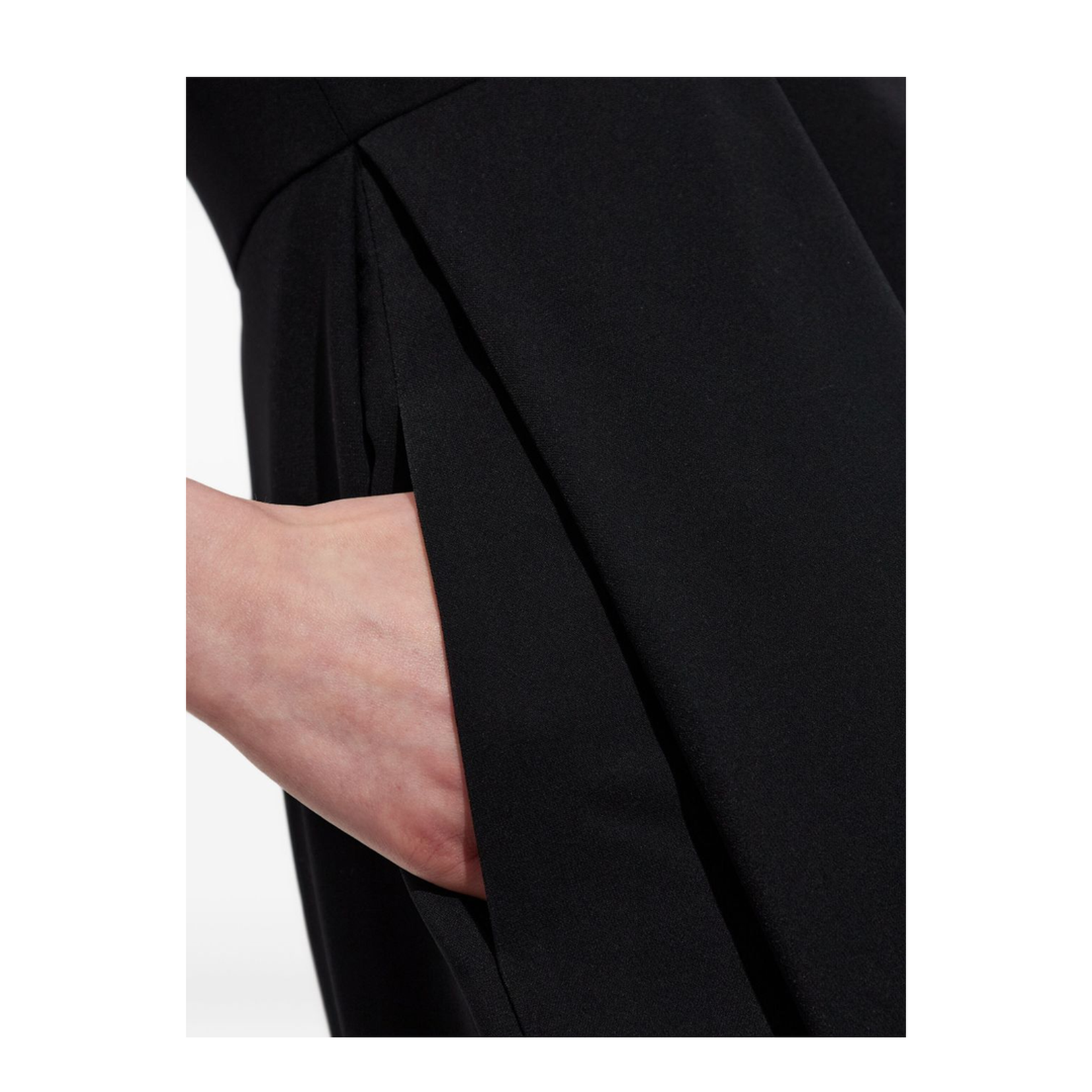 Technical Cady Sleeveless Dress with Pleats