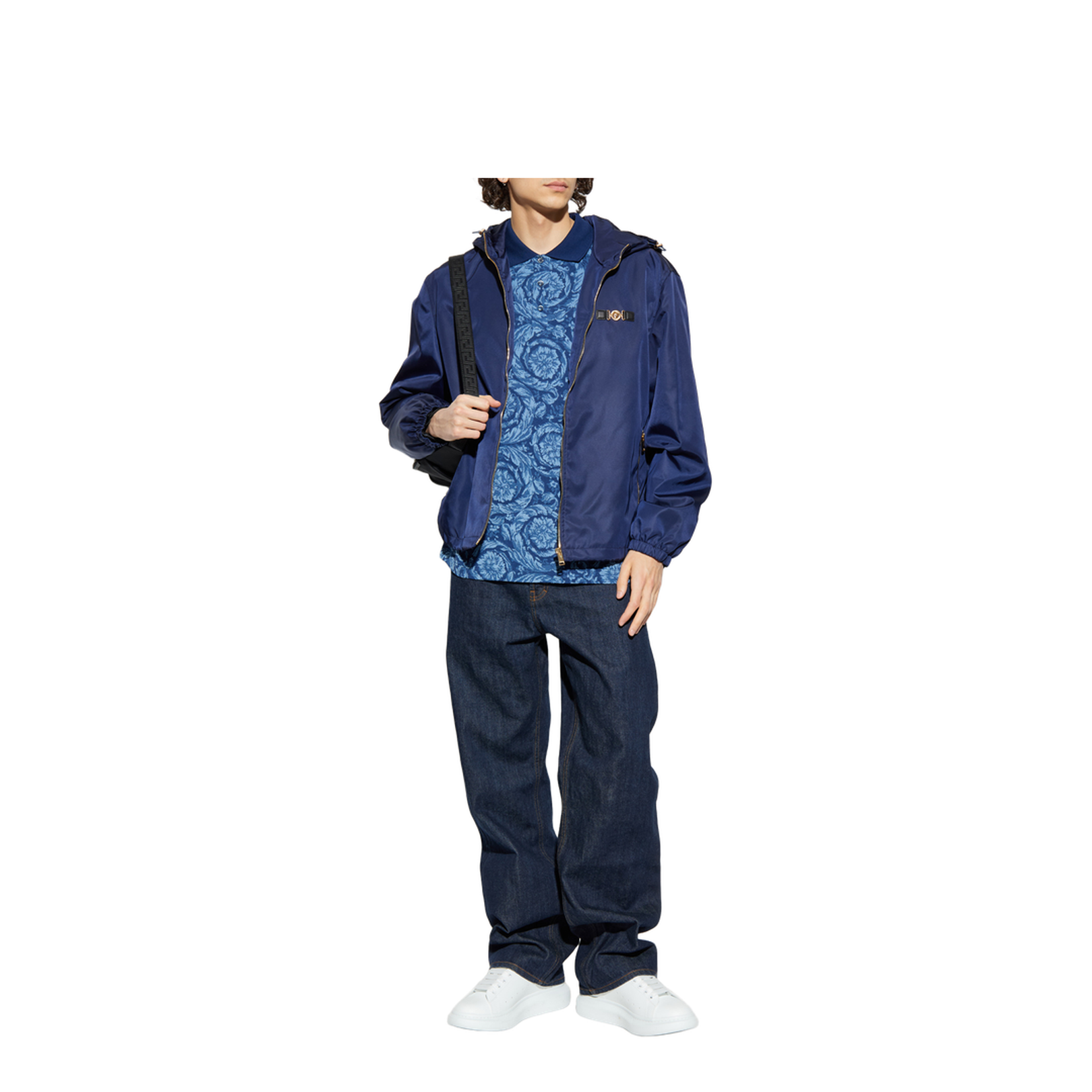 Polo Shirt with Barocco Pattern