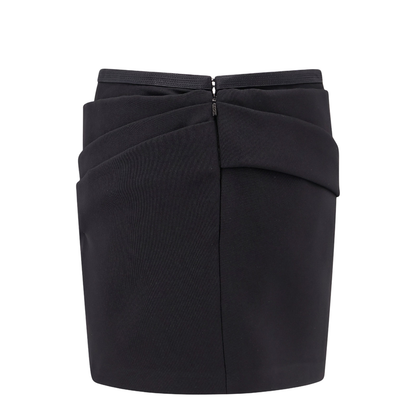 Responsible Wool Mini Skirt With Medusa Detail
