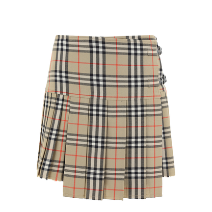 Vintage Check Patterned Skirt