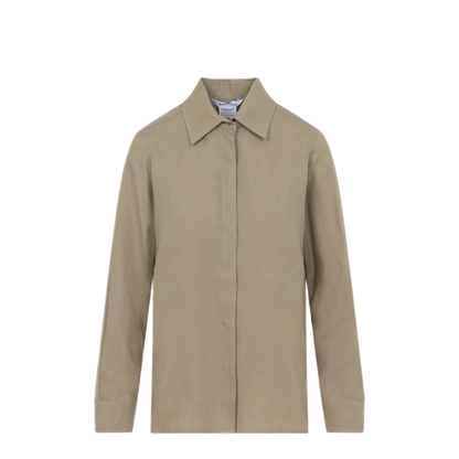 MAYFEYR - Max Mara - Linen M Logo Shirt - 2611111012600003
