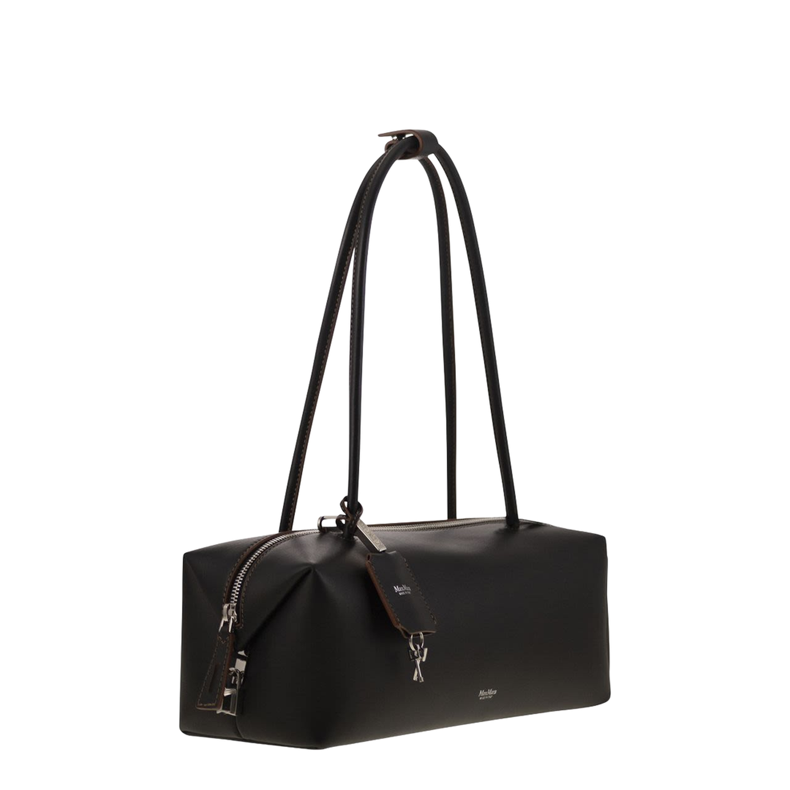 Smooth Natural Calfskin Leather Horizontal Satchel