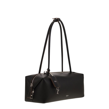 Smooth Natural Calfskin Leather Horizontal Satchel