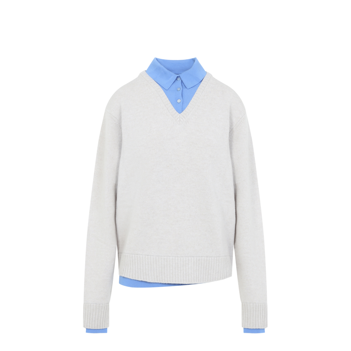 MAYFEYR - Acne Studios - Dirty White Polo Sweater - A60713DRT