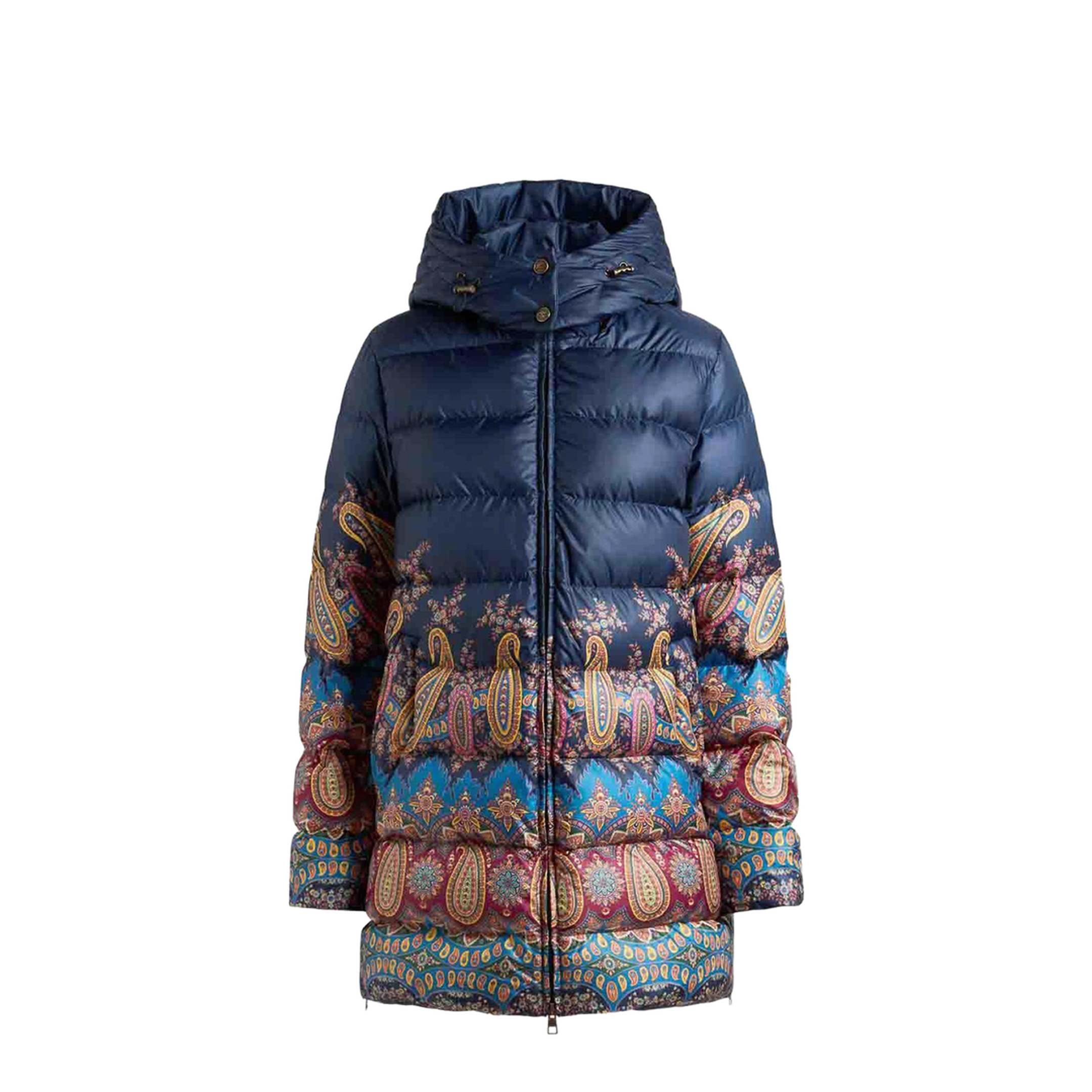 Down Jacket Hood Placed Print