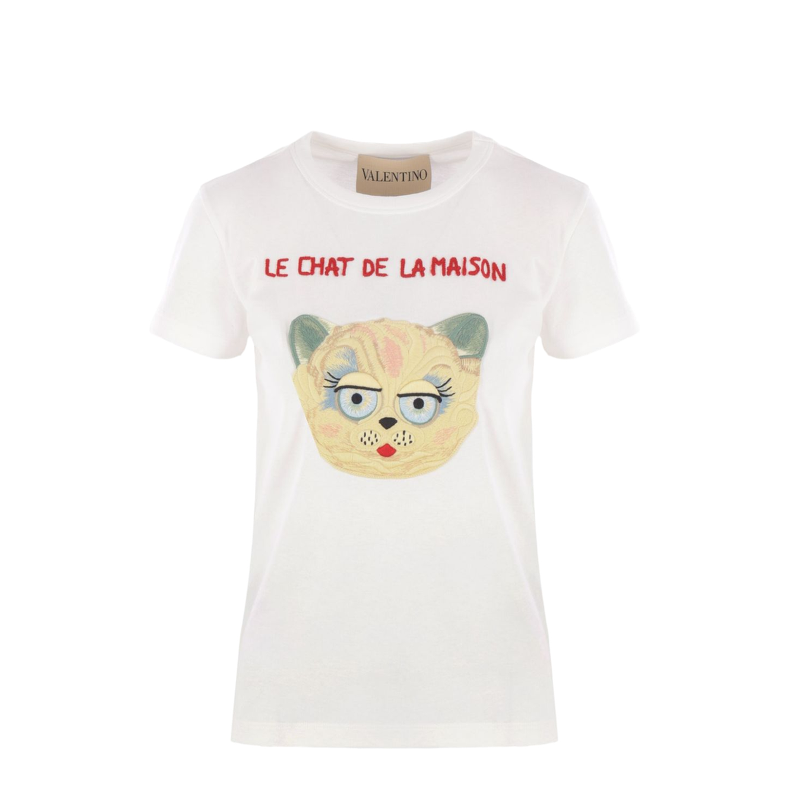 Cat-face Patch T-shirt