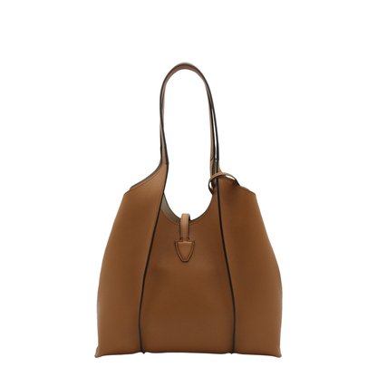 T Timeless Small Hammered Leather Tote Bag - Kenia