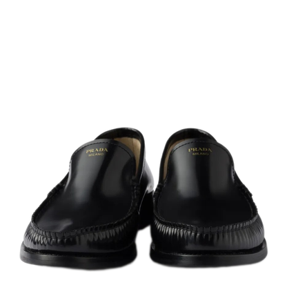 MAYFEYR - Prada - Brushed Fumé Leather Loafers - 1D991NFA020P39F0002