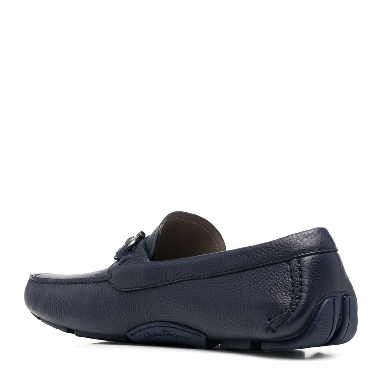Gancini Buckle Loafers - Marine Blue
