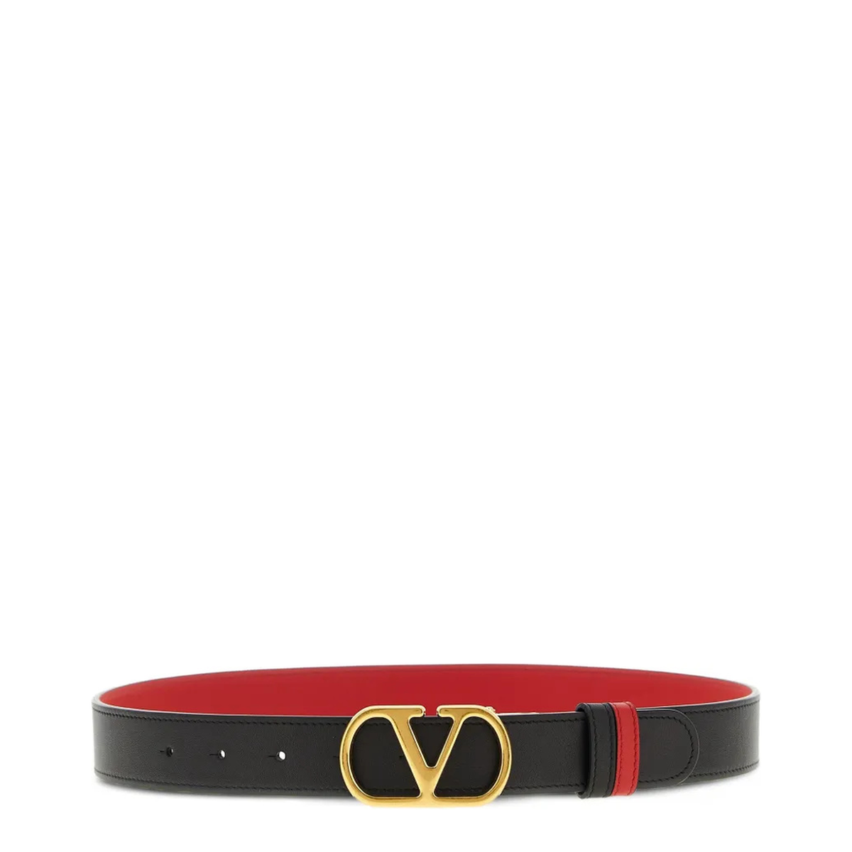 MAYFEYR - Valentino - Vlogo Signature 30 Reversible Shiny Leather Belt - WT0SQ3IYR0SM