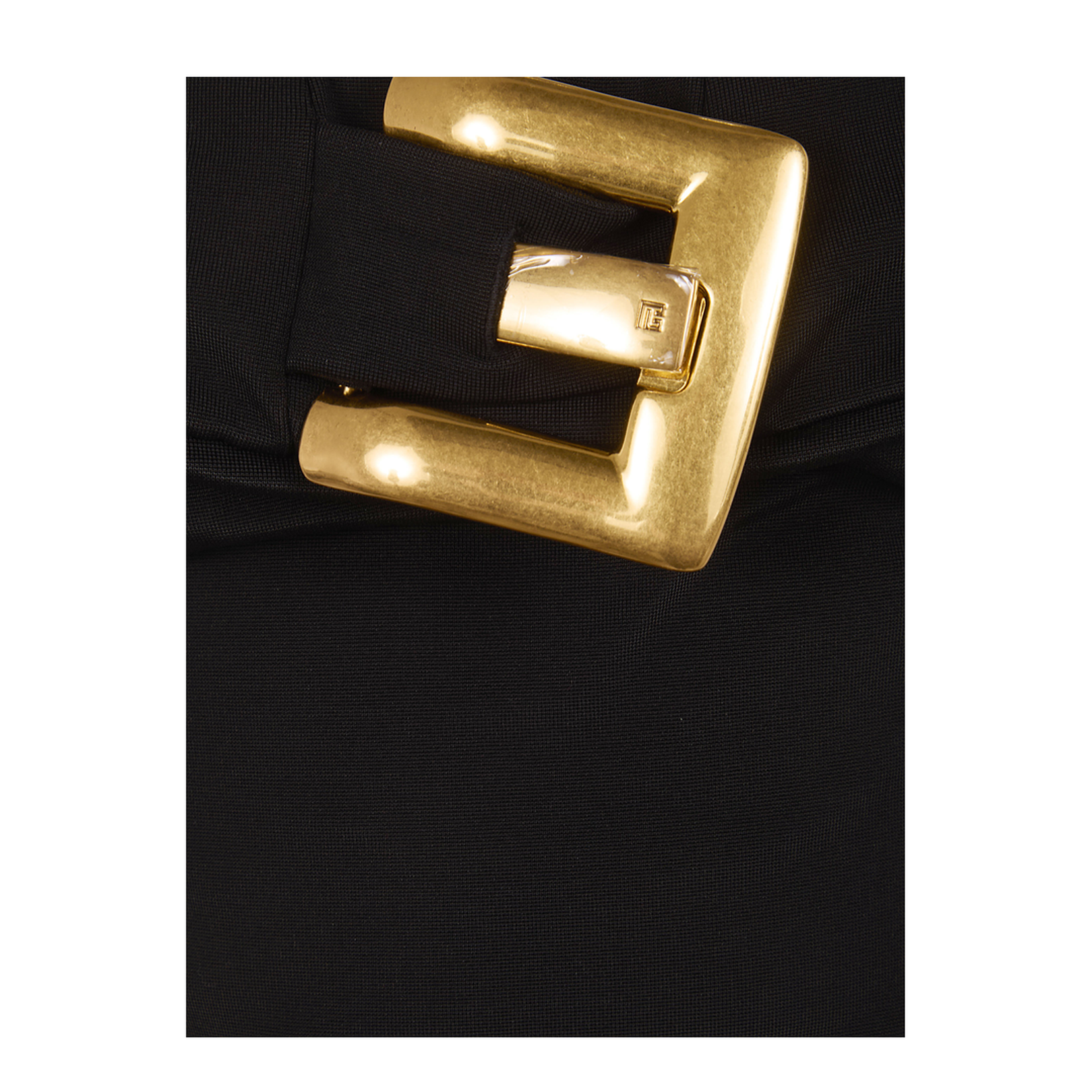 Belted Bustier Compact Jersey Long Dress