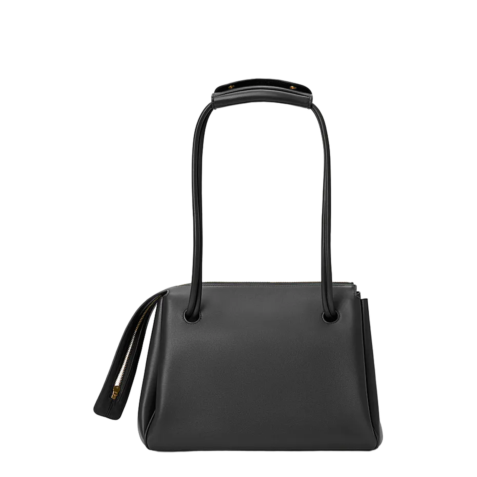 Pebble Pouch in Smooth Calfskin Black