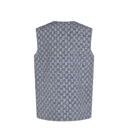 Multicolor Tweed Gilet