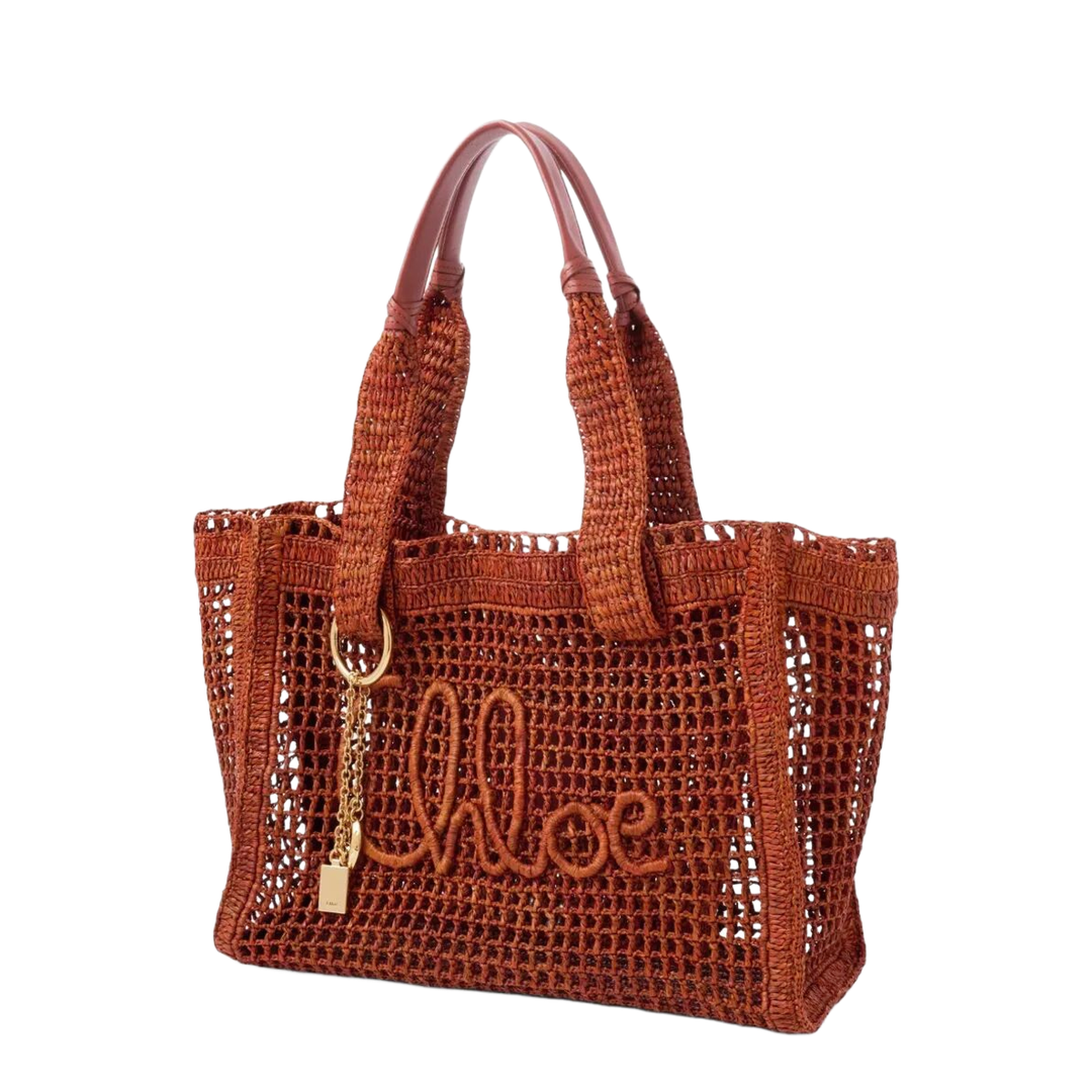 MAYFEYR - Chloè - East-West Summer Banana Raffia Tote Bag - CH26US904P08
