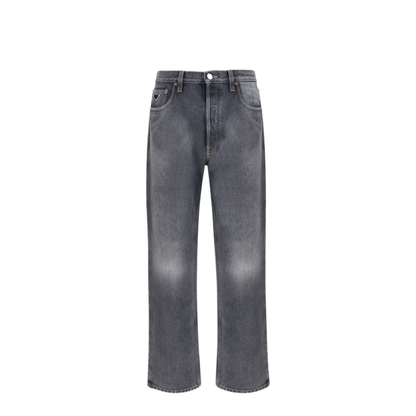 Vintage Effect Denim Jeans