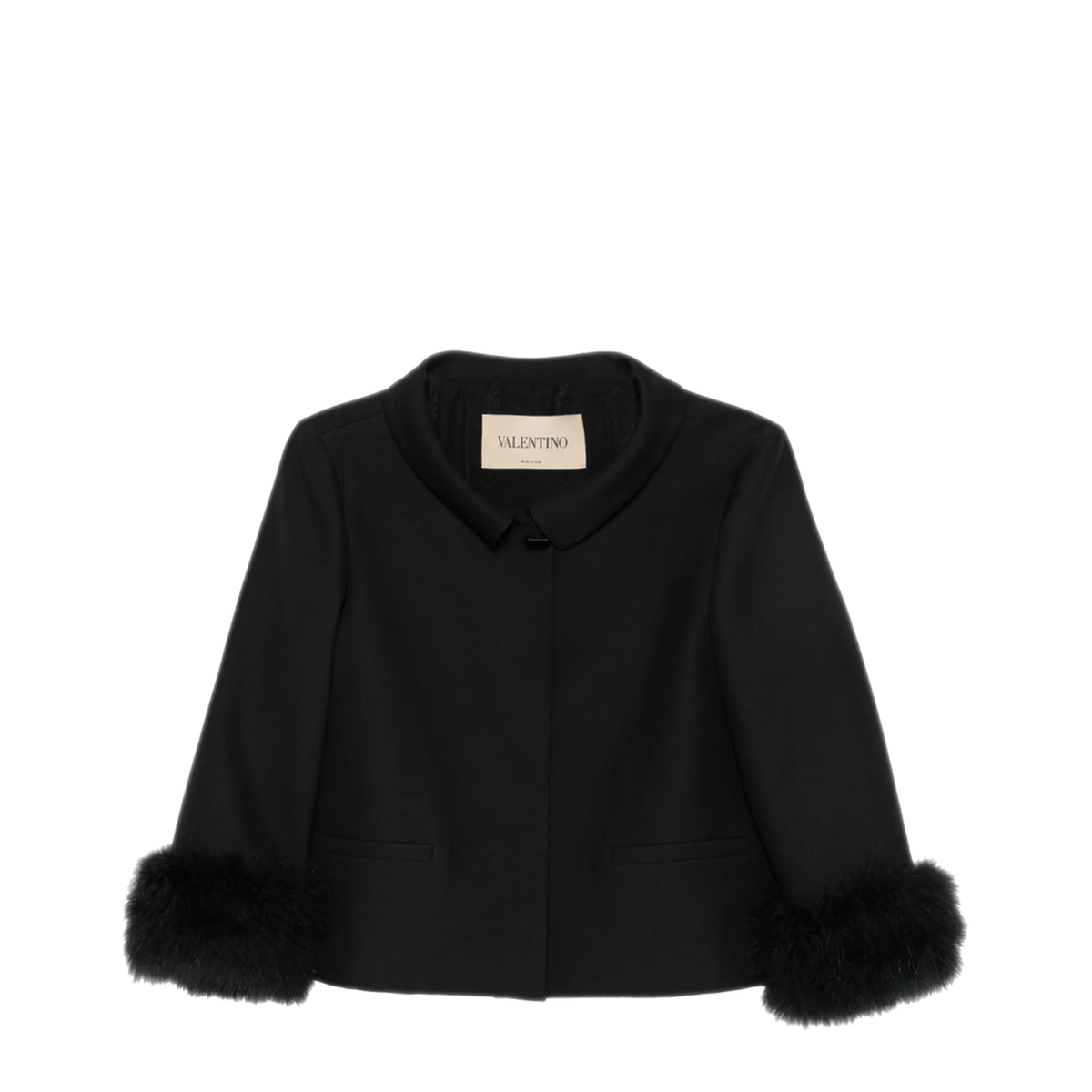 MAYFEYR - Valentino - Lana E Seta Crop Jacket - BCE3YR1CF0NO