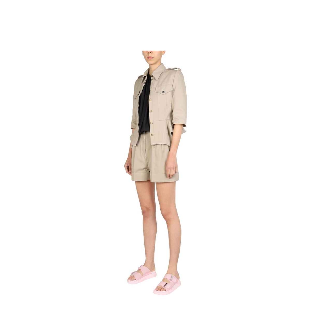 MAYFEYR - Alexander Mcqueen - Blusa In Seta - 696462QBAB21000