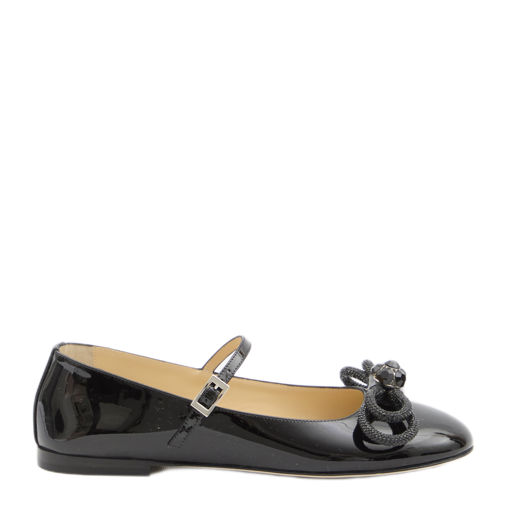 MAYFEYR - Mach & Mach - Double Bow Ballerinas - PF24-S0741-010PATBLK
