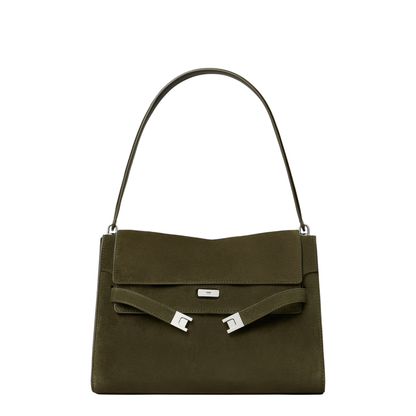 Shoulder Bag Leather Black