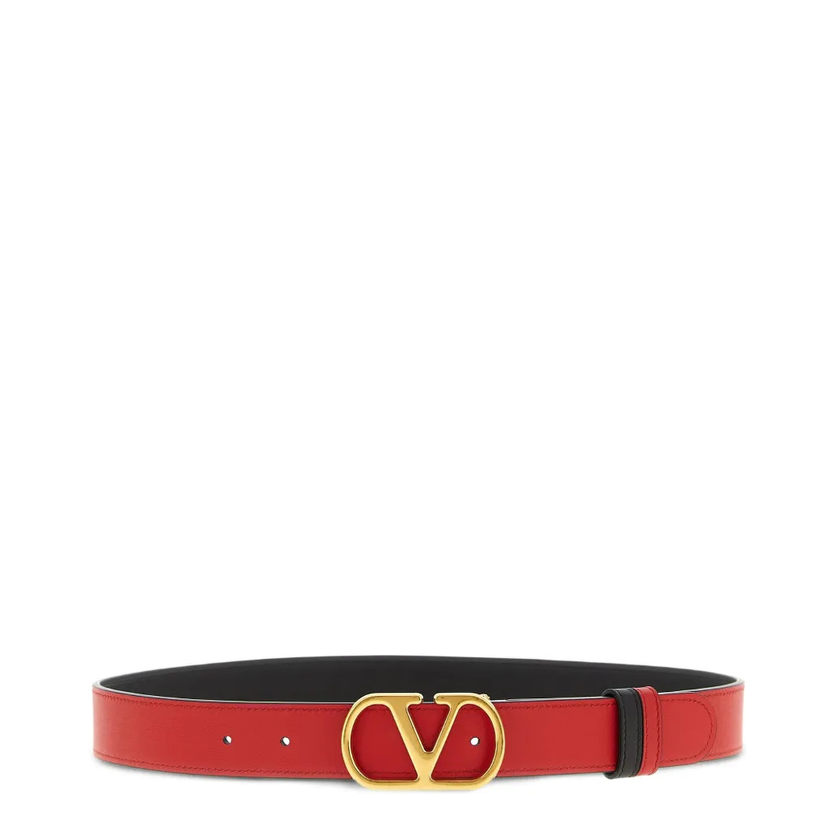 MAYFEYR - Valentino - Vlogo Signature 30 Reversible Shiny Leather Belt - WT0SQ3IYR0SM