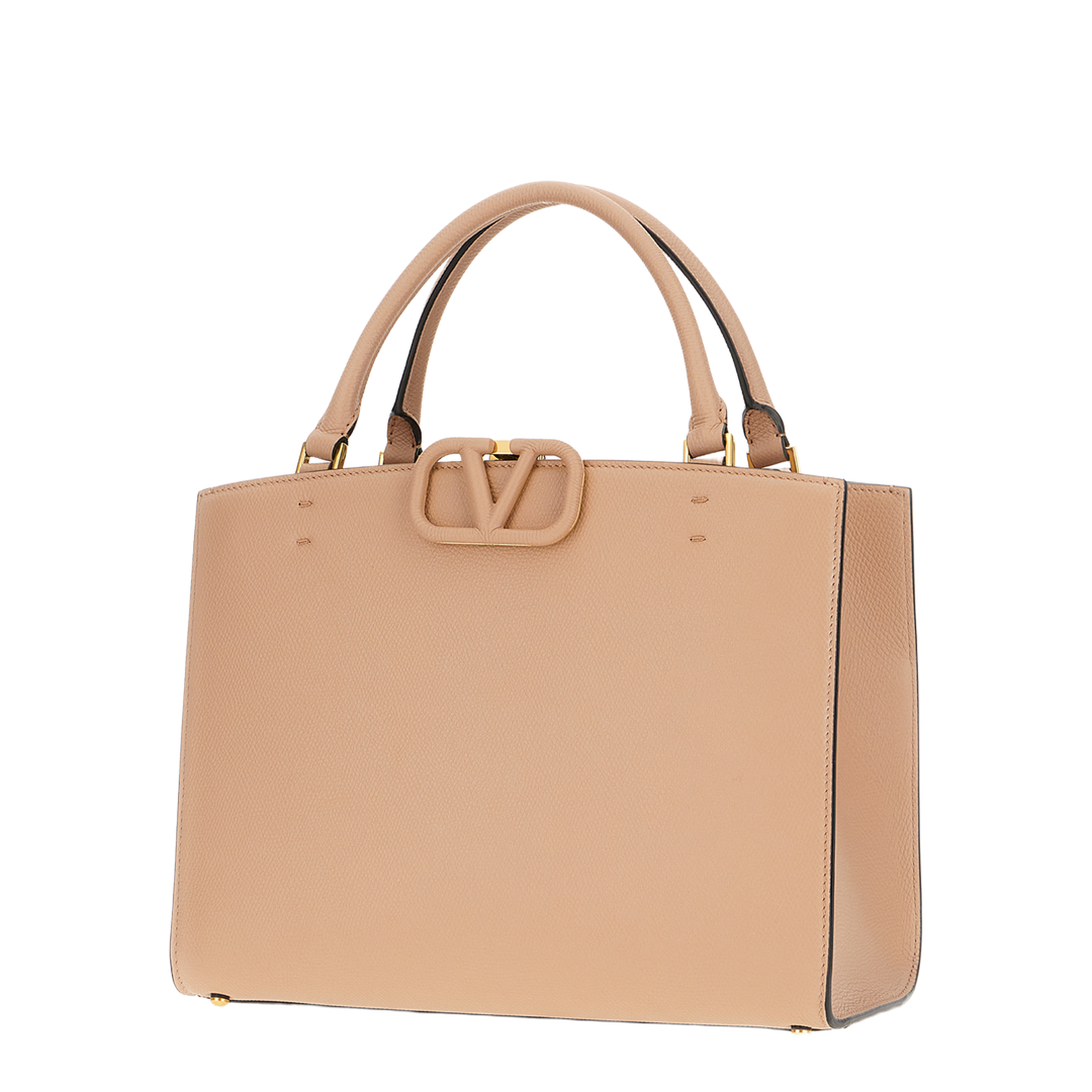 Skin Pink Leather Shopping Bag