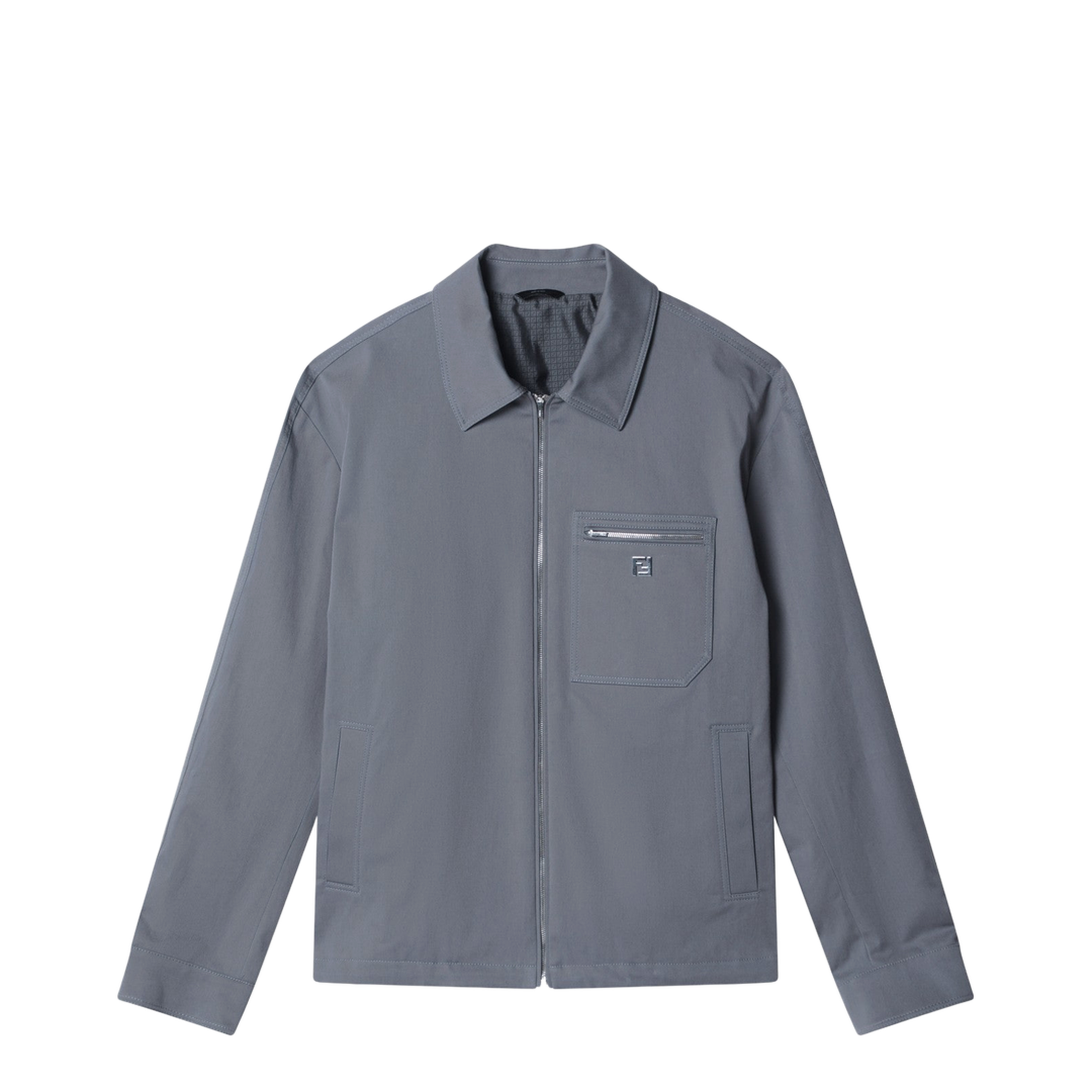 Grey Gabardine Blouson