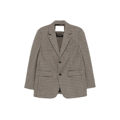 MAYFEYR - Dunst - Black Houndstooth Jacket - UDJA6C107I3