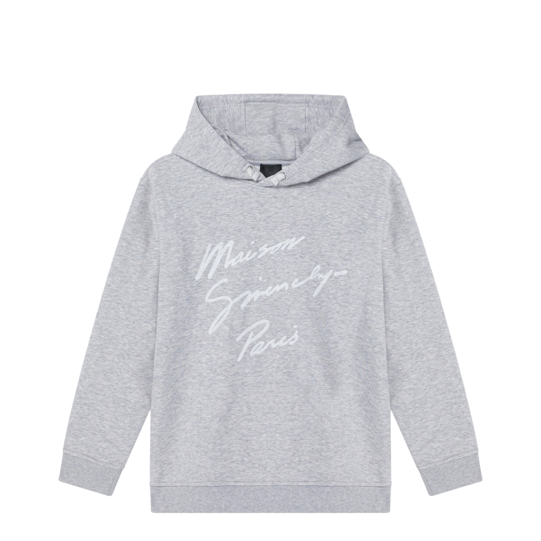 Grey Hoodie with Embroidered Logo