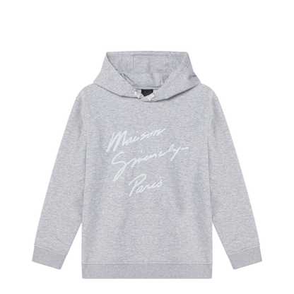 Grey Hoodie with Embroidered Logo