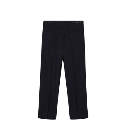 Blue Wool and Mohair Trousers
