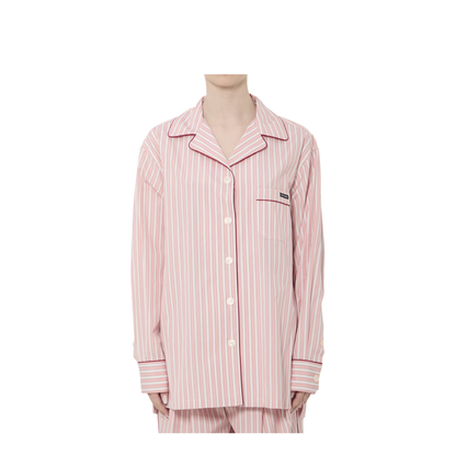 Striped Poplin Shirt In Multicolor