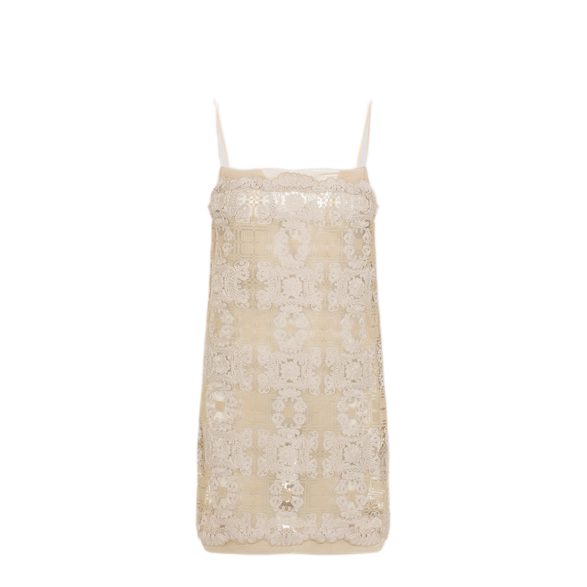 MAYFEYR - Ermanno Scervino - Beige Polyester Mini Dress - D482Q725UEOB4884
