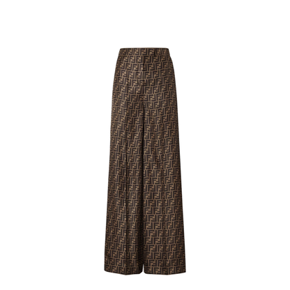 Trousers Silk Brown