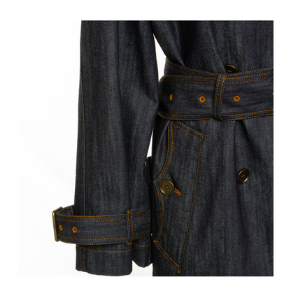 Short Denim Fitzrovia Trench Coat