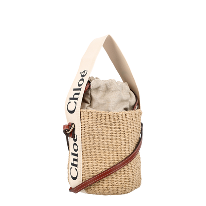 Small Woody Basket in Natural Fibers