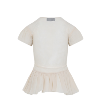 MAYFEYR - Simone Rocha - Sheer Ballet Peplum Top - 54251249NUDE
