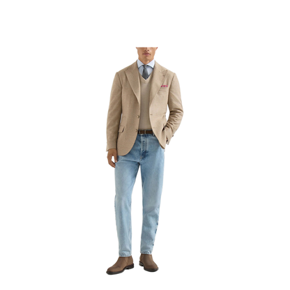 MAYFEYR - Brunello Cucinelli - Cashmere Blend Checked Single-Breasted Blazer - MV4437BFDH