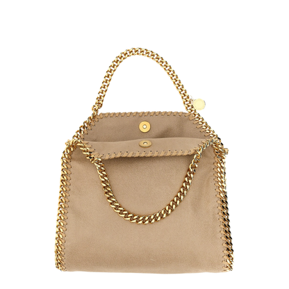 Falabella Mini Matte Vegan Shaggy Deer Tote Bag - Clotted Cream