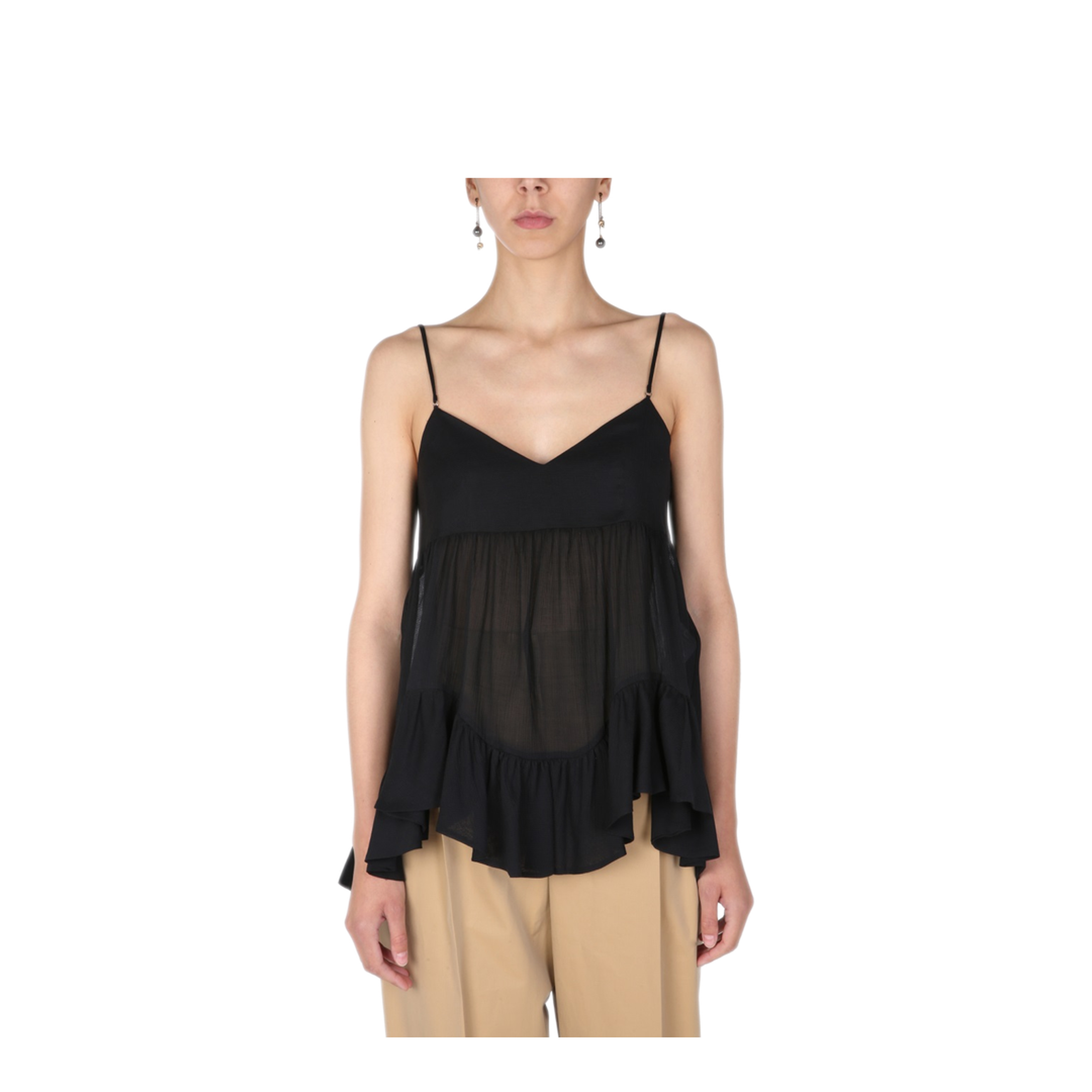 MAYFEYR - Alexander Mcqueen - Semi Transparent Top - 659288QAAAZ1000