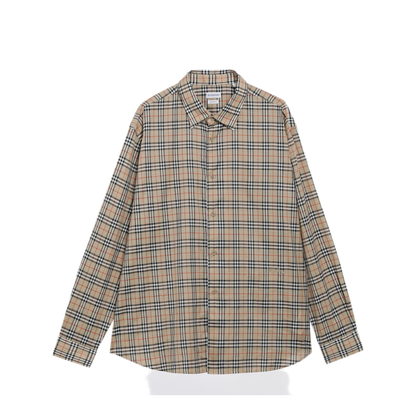 MAYFEYR - Burberry - Beige Check Cotton Shirt - 8130238175574B9368