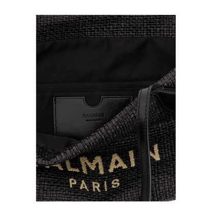 Small Track Tote Bag in Raffia