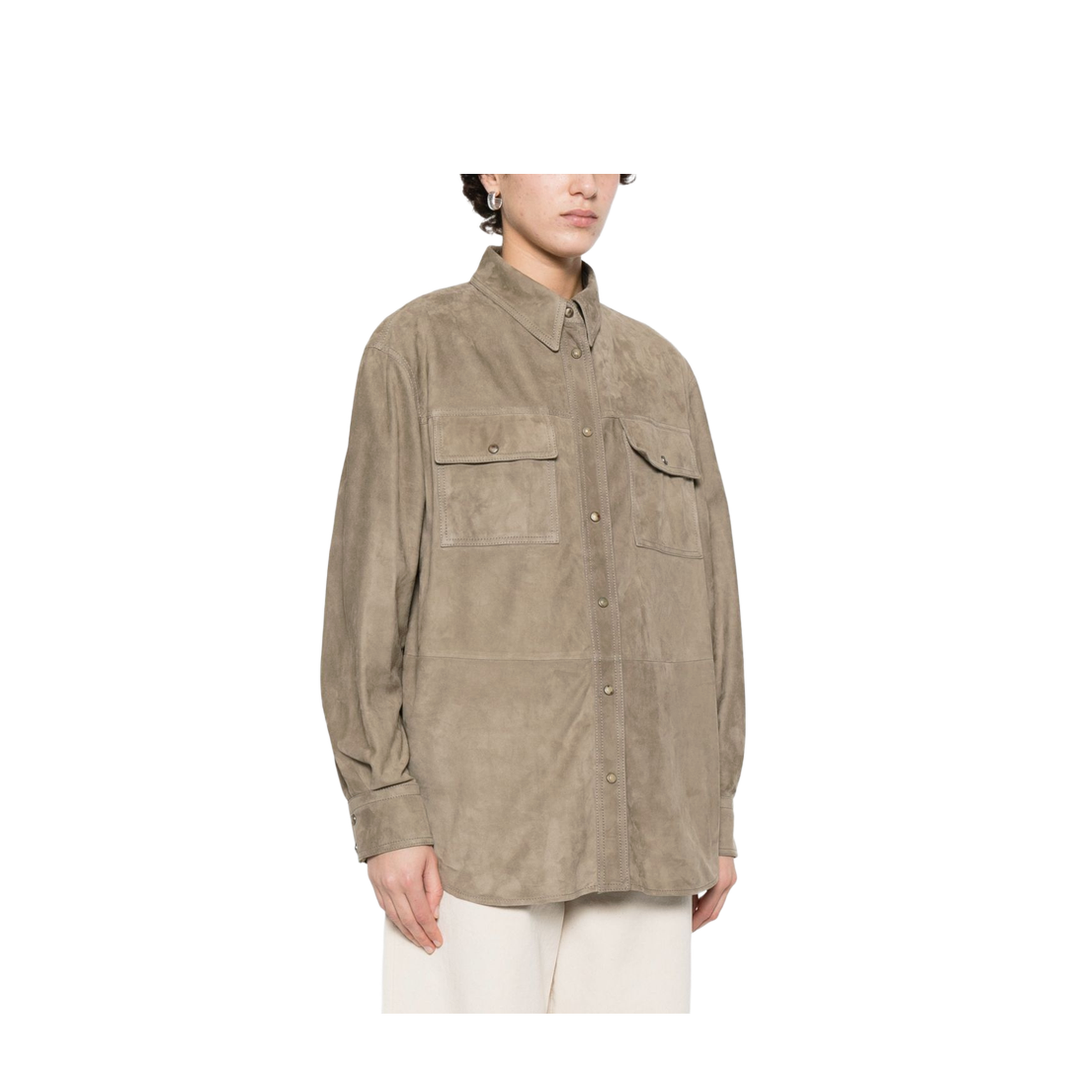 Suede Shirt - Grey