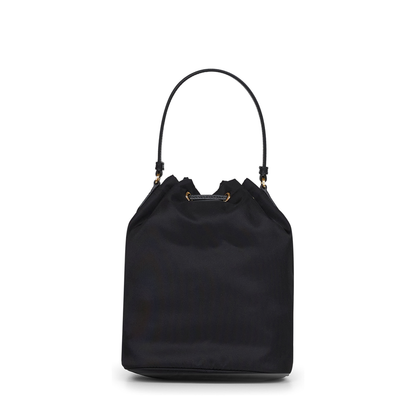 Black Re-Nylon Bucket Bag