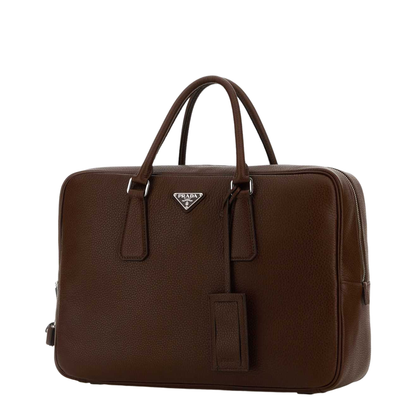 Chocolate Leather Briefcase
