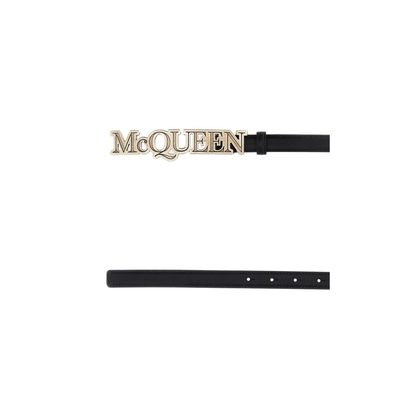 MAYFEYR - Alexander Mcqueen - Black Leather Belt - 7478641AAO31000
