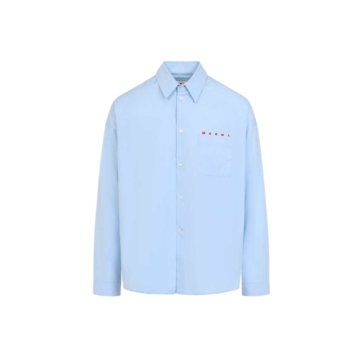 MAYFEYR - Marni - Boxy Fit Shirt In Light Blue - CUMU0061P4USCT88LRB21